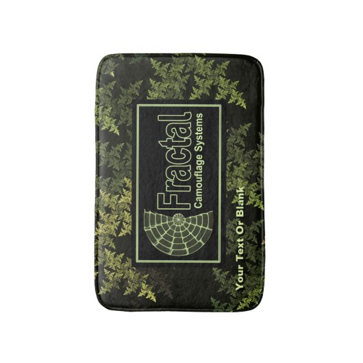 Fraktal Camouflage Systems Logo Badematte (Vorderseite Vertikal)
