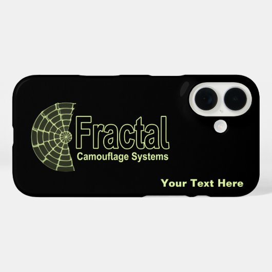 Fraktal Camouflage Systems Logo Case-Mate iPhone Hülle (Rückseite (Horizontal))