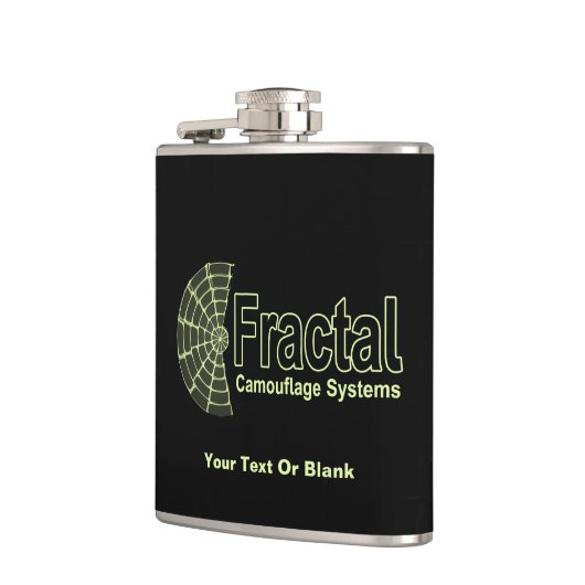 Fraktal Camouflage Systems Logo Flachmann (Links)