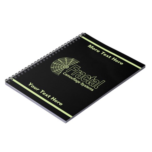 Fraktal Camouflage Systems Logo Notizblock (Linke Seite)