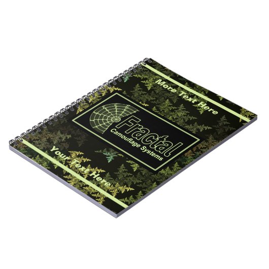 Fraktal Camouflage Systems Logo Notizblock (Linke Seite)