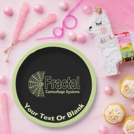 Fraktal Camouflage Systems Logo Pappteller (Party)