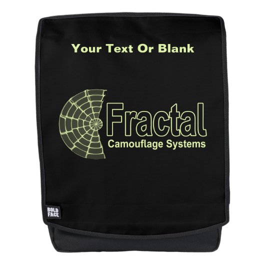 Fraktal Camouflage Systems Logo Rucksack (Vorderseite)