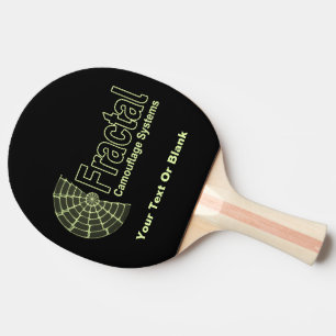 Fraktal Camouflage Systems Logo Tischtennis Schläger