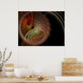 Fraktal Candy Poster (Küche)