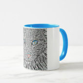 Fraktal Cat Combo Tasse (VorderseiteRechts)