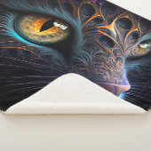 Fraktal Cat Face in Black and Vibrangs Colors Sherpadecke (3/4)