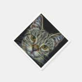 Fraktal Cat Serviette (Ecke)
