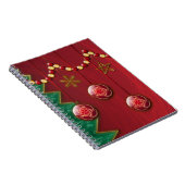 Fraktal Celebration Christmas Notebook Notizblock (Rechte Seite)