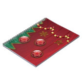 Fraktal Celebration Christmas Notebook Notizblock (Linke Seite)