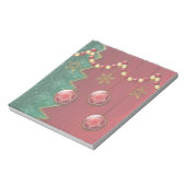 Fraktal Celebration Christmas Notepad Notizblock (Rotiert)