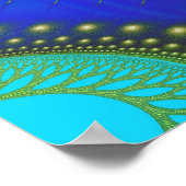 Fraktal Celestial Forest Feine Abstrakte Kunst Poster (Ecke)