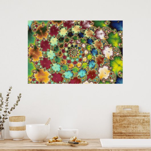 Fraktal Cells - Fraktal Poster (Küche)