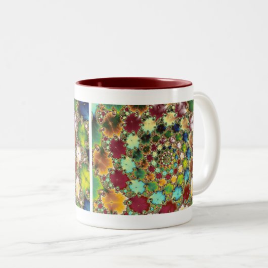 Fraktal Cells - Fraktal Tasse (VorderseiteRechts)