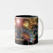 Fraktal Chakra Wings Spiritualität Tasse (VorderseiteRechts)