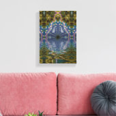Fraktal Chakra Yoga Meditation Wrapped Canvas Leinwanddruck (Insitu (Wohnzimmer))