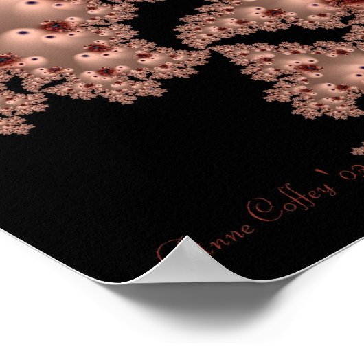 Fraktal Chantilly Splendor Poster (Ecke)