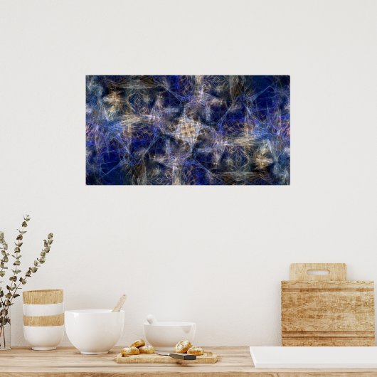 Fraktal Chaos Poster (Küche)