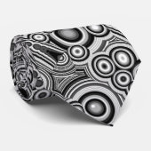 Fraktal Circles Krawatte (Gerollt)