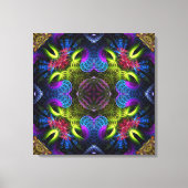 Fraktal Colors Geometric Art Leinwand (Vorderseite)