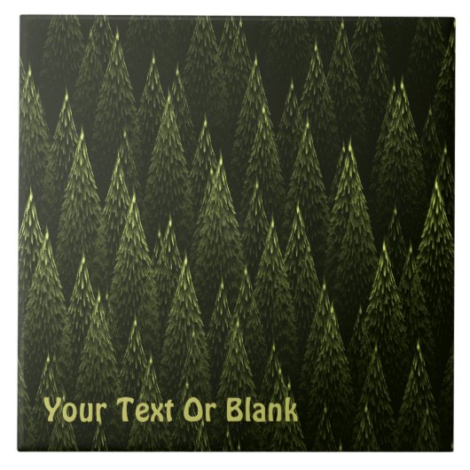 Fraktal Conifer Forest Fliese (Vorderseite)