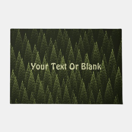 Fraktal Conifer Forest Fußmatte (Vorderseite)