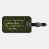 Fraktal Conifer Forest Gepäckanhänger (Rückseite horizontal)