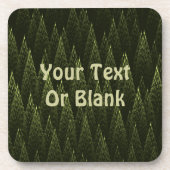 Fraktal Conifer Forest Getränkeuntersetzer (Vorderseite)