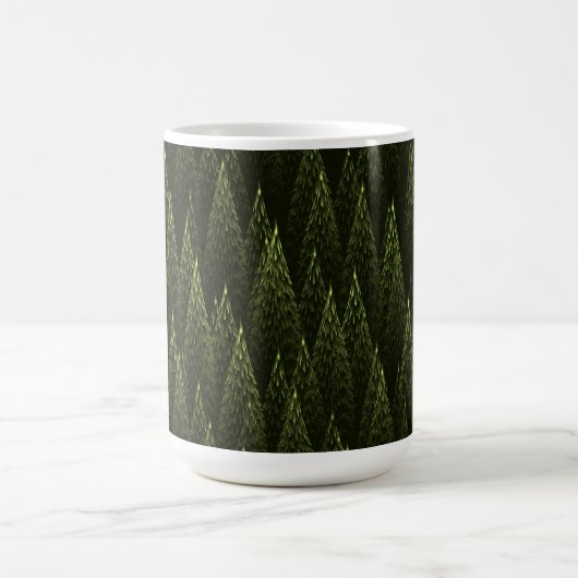 Fraktal Conifer Forest Kaffeetasse (Mittel)