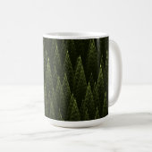 Fraktal Conifer Forest Kaffeetasse (VorderseiteRechts)