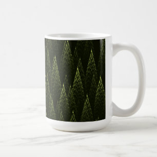 Fraktal Conifer Forest Kaffeetasse
