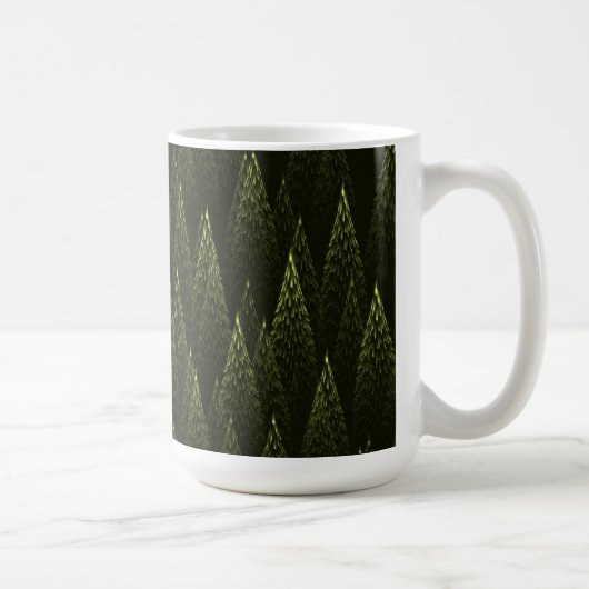 Fraktal Conifer Forest Kaffeetasse (Rechts)