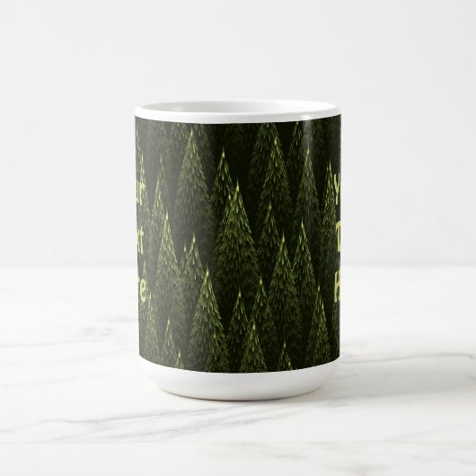Fraktal Conifer Forest Kaffeetasse (Mittel)