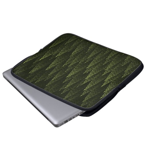 Fraktal Conifer Forest Laptopschutzhülle (Vorne Knopf)