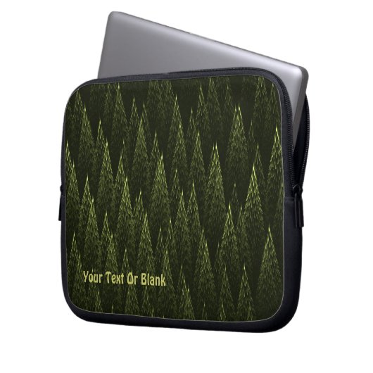 Fraktal Conifer Forest Laptopschutzhülle (Vorderseite Links)