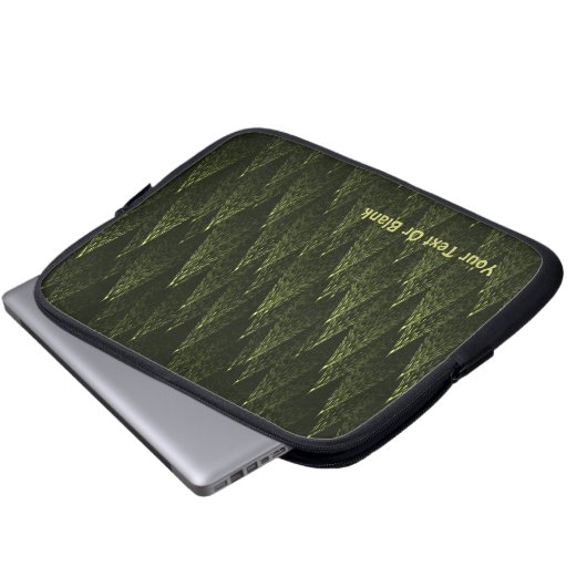 Fraktal Conifer Forest Laptopschutzhülle (Vorne Knopf)