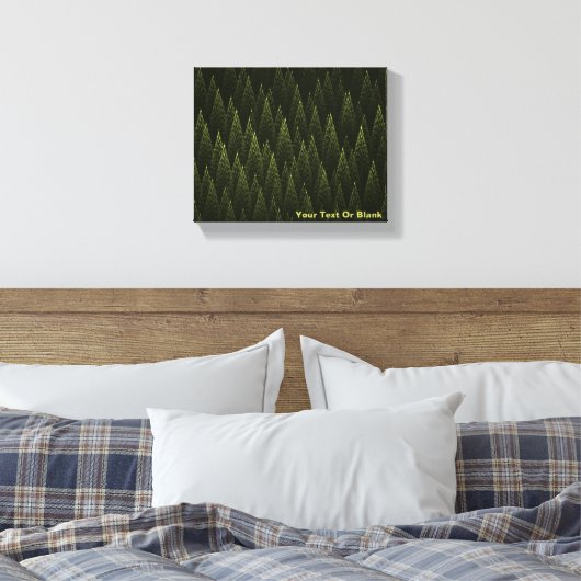 Fraktal Conifer Forest Leinwanddruck (Insitu (Schlafzimmer))