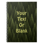 Fraktal Conifer Forest Notizblock (Vorderseite)