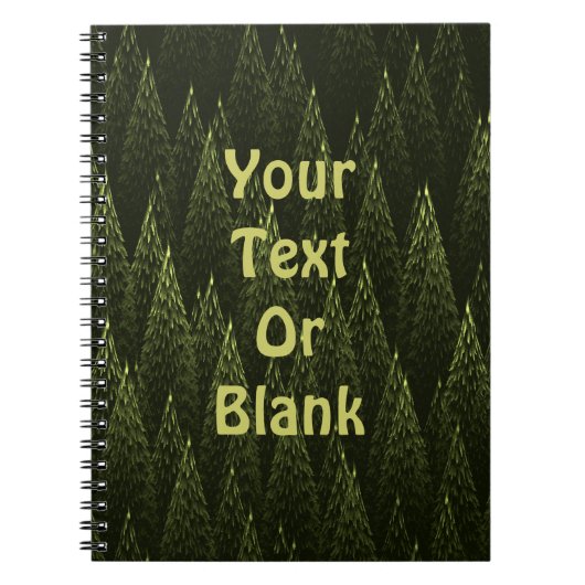 Fraktal Conifer Forest Notizblock (Vorderseite)