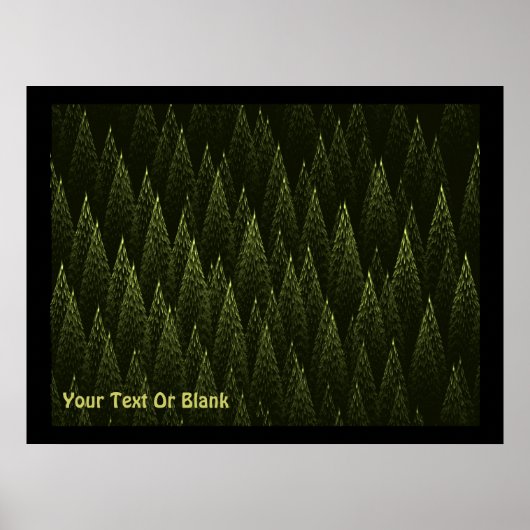 Fraktal Conifer Forest Poster (Vorne)