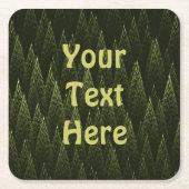 Fraktal Conifer Forest Rechteckiger Pappuntersetzer (Vorderseite)