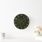 Fraktal Conifer Forest Runde Wanduhr (Zuhause)