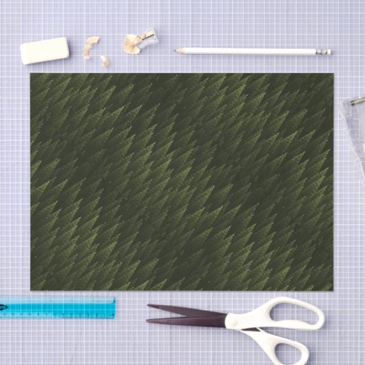Fraktal Conifer Forest Seidenpapier (Handwerk)