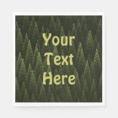 Fraktal Conifer Forest Serviette (Vorderseite)