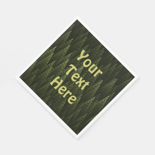 Fraktal Conifer Forest Serviette (Ecke)