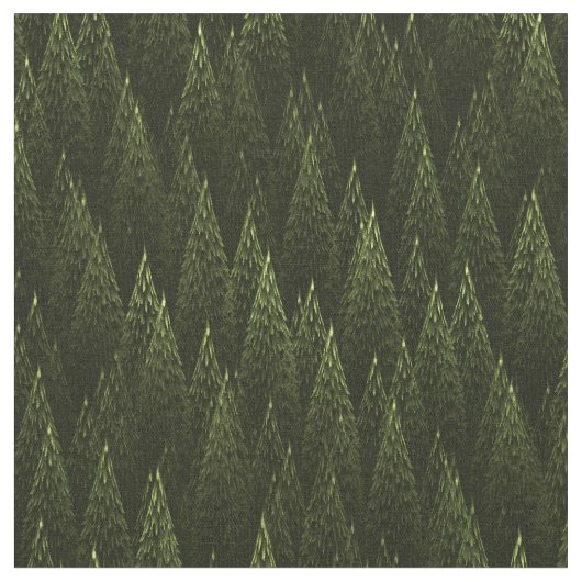 Fraktal Conifer Forest Stoff (Nahaufnahme)