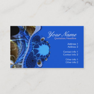 Fraktal Corals Business Card Visitenkarte