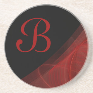 Fraktal Corner Series-14 Roter Untersetzer—1 von Getränkeuntersetzer