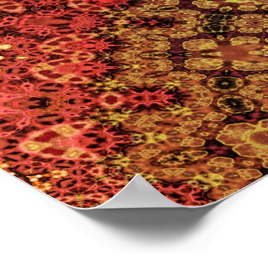 Fraktal Crochet Pattern Poster (Ecke)