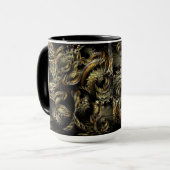 Fraktal Dark Art Scaliata Tasse (Vorderseite Links)